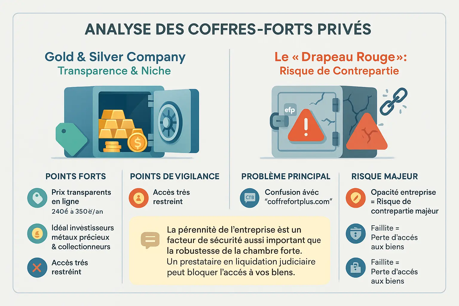Comparatif des coffres-forts privés en France