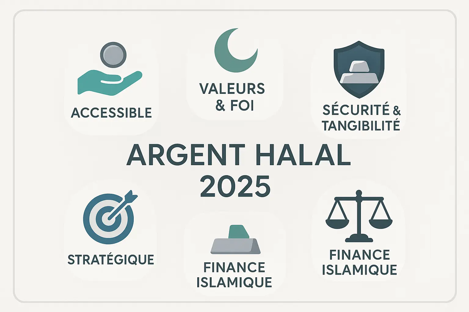 Infographie sur l'investissement halal en argent en 2025