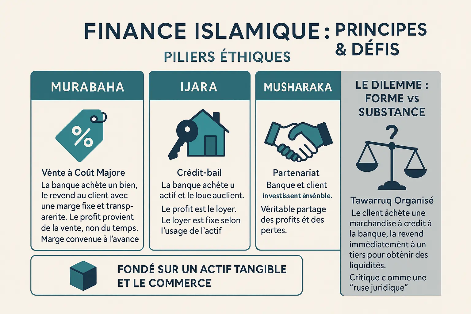 Illustration de la finance islamique