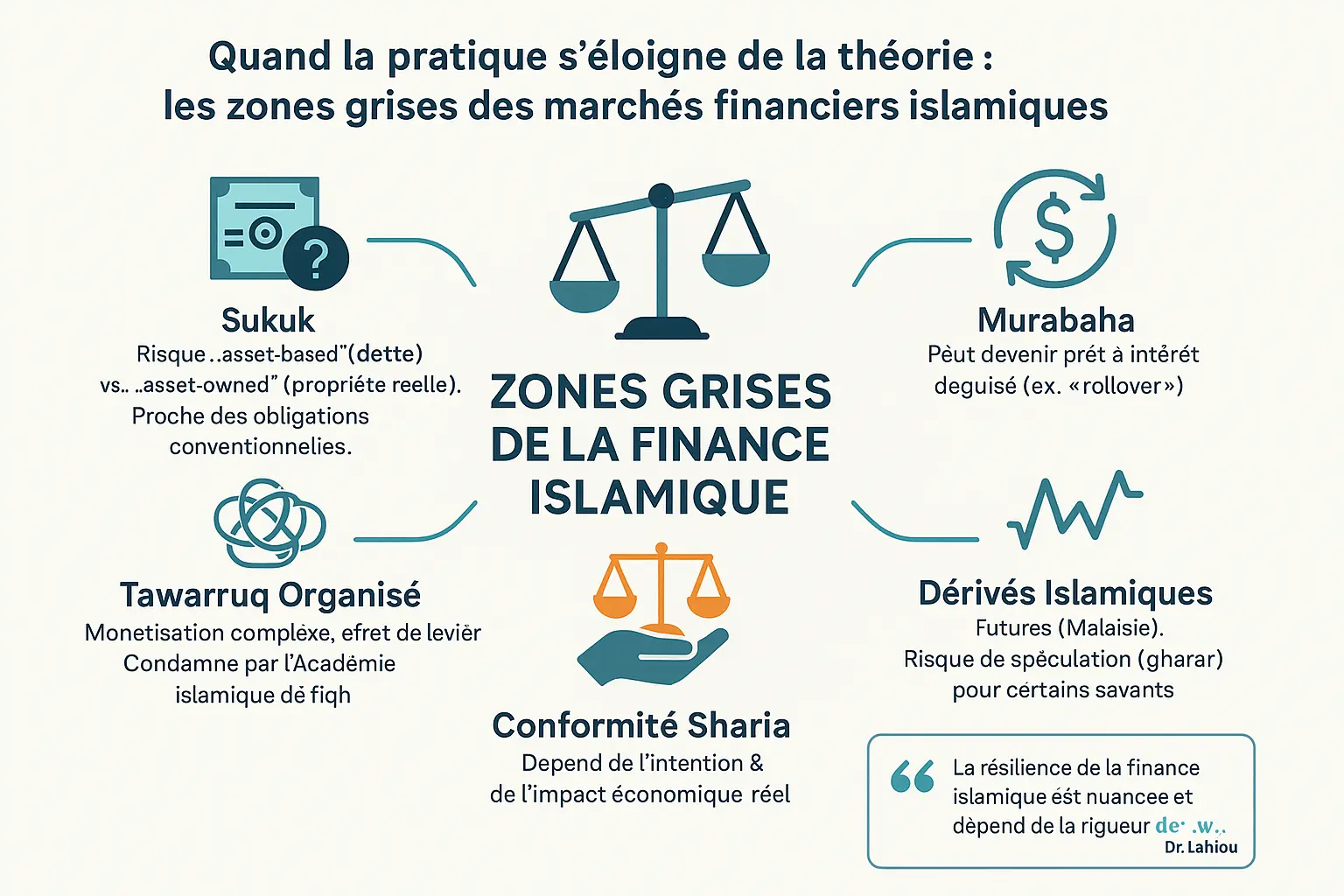 Illustration des zones grises en finance islamique