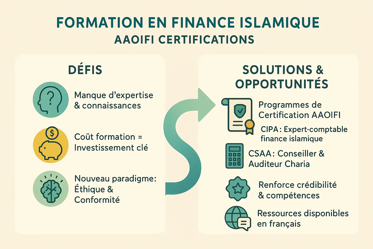 Illustration sur la formation en finance islamique