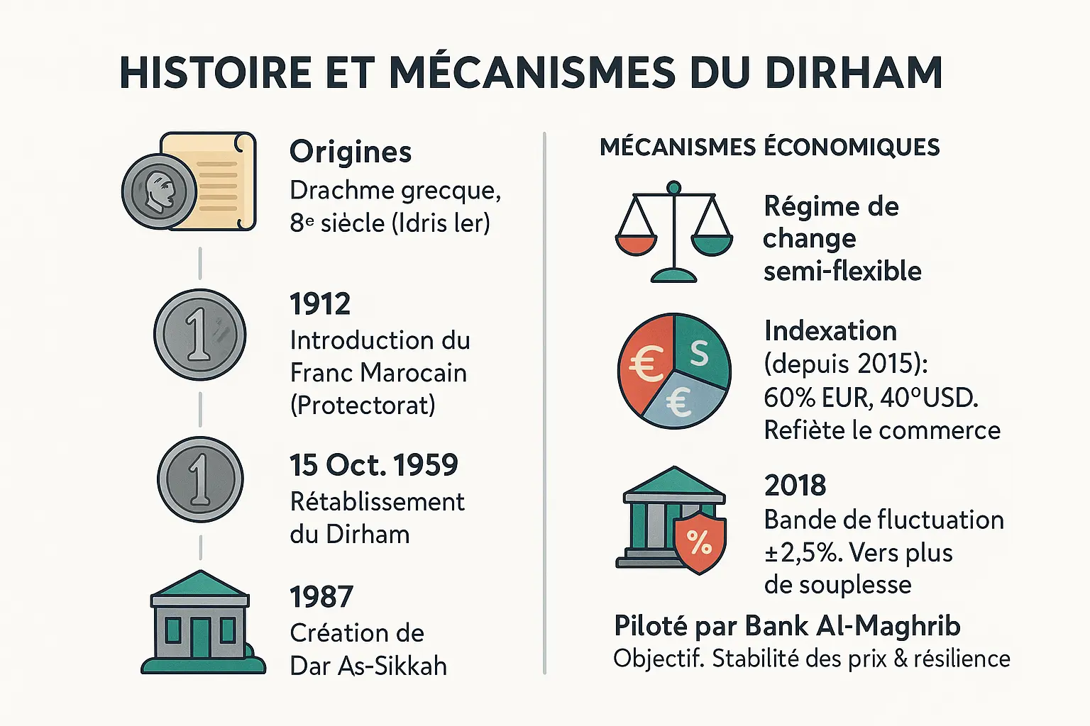 Histoire du dirham marocain