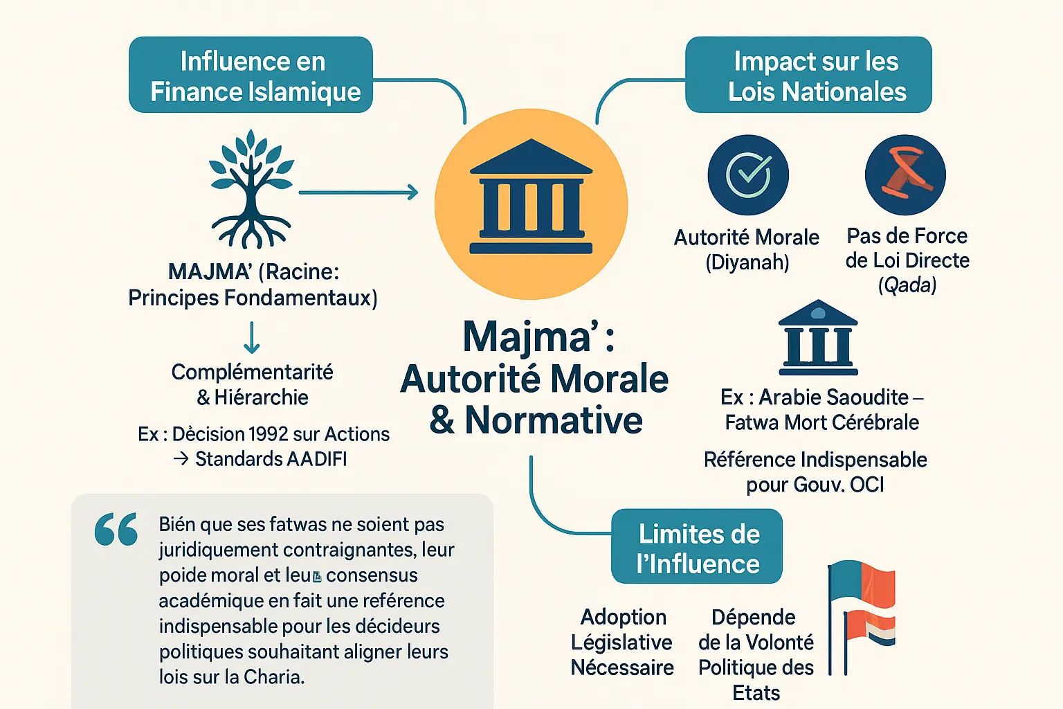 Impact du Majma' al-Fiqh al-Islami sur la finance et la législation islamique