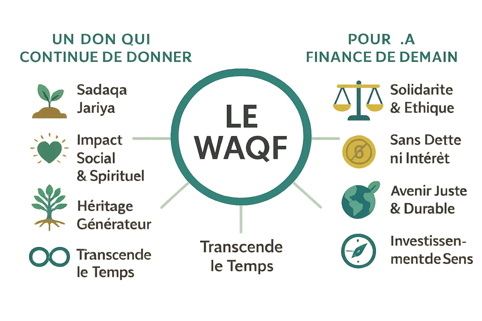 Illustration du waqf comme modèle d'investissement éthique
