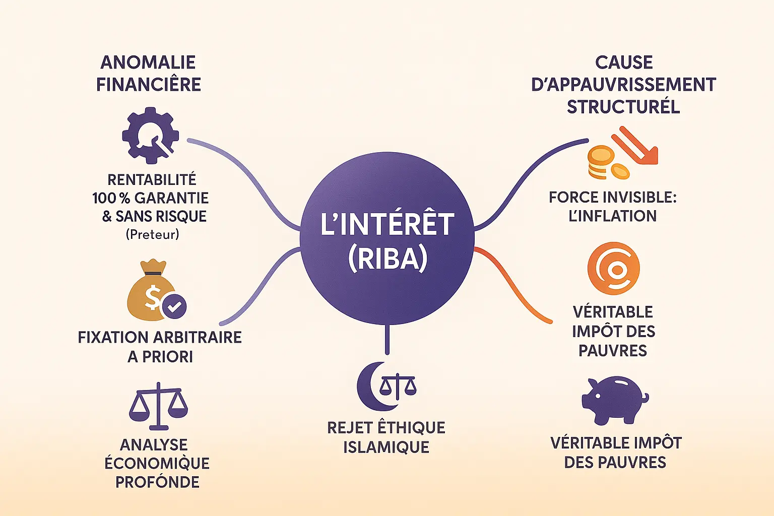 Schéma illustrant le mécanisme du <strong>Riba et son impact sur l’économie</strong>« ></p>
<p><img decoding=