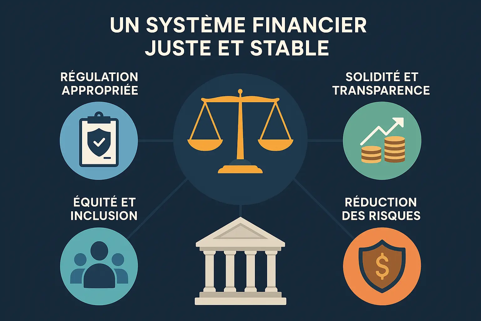 Schéma d'un système financier basé sur le partage des bénéfices et des risques