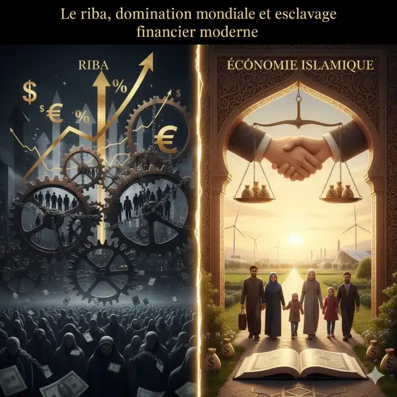 Le riba, outil de domination mondiale et symbole d’esclavage financier moderne, comparé à l’économie islamique juste et solidaire